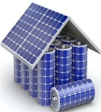 Solar home battery concept