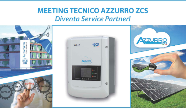 29 Giugno MEETING TECNICO AZZURRO ZCS Diventa Service Partner!