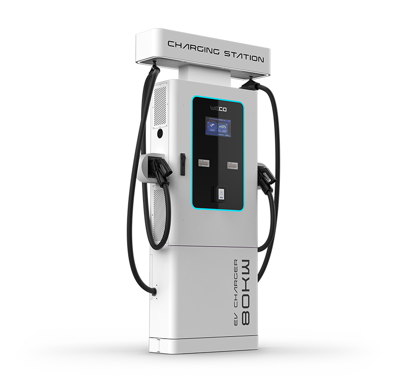 WECO EV Charger 80 kW trifase con sistema di pagamento abilitato